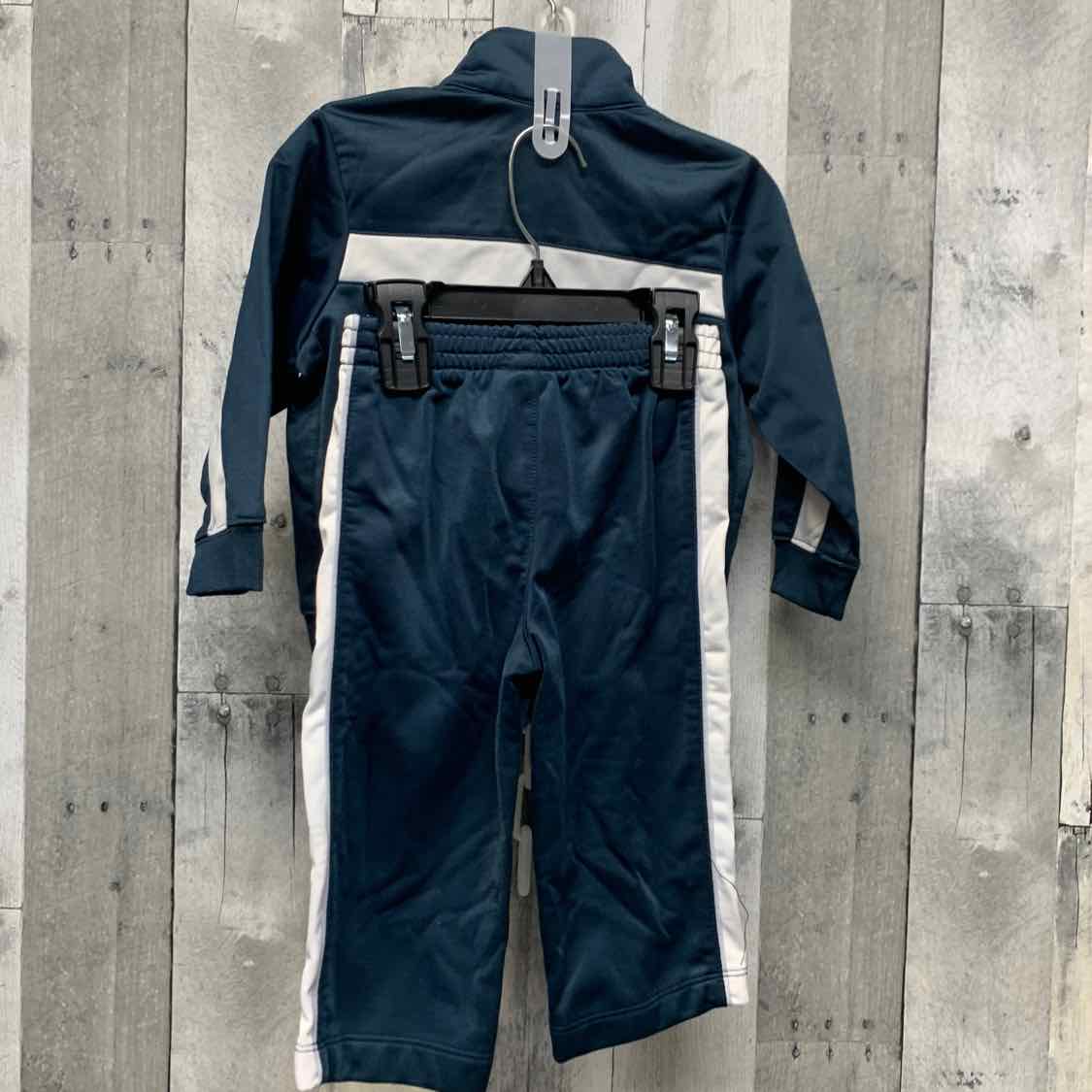 Size 18 Months Navy/White Sport Brand Jacket/Pants