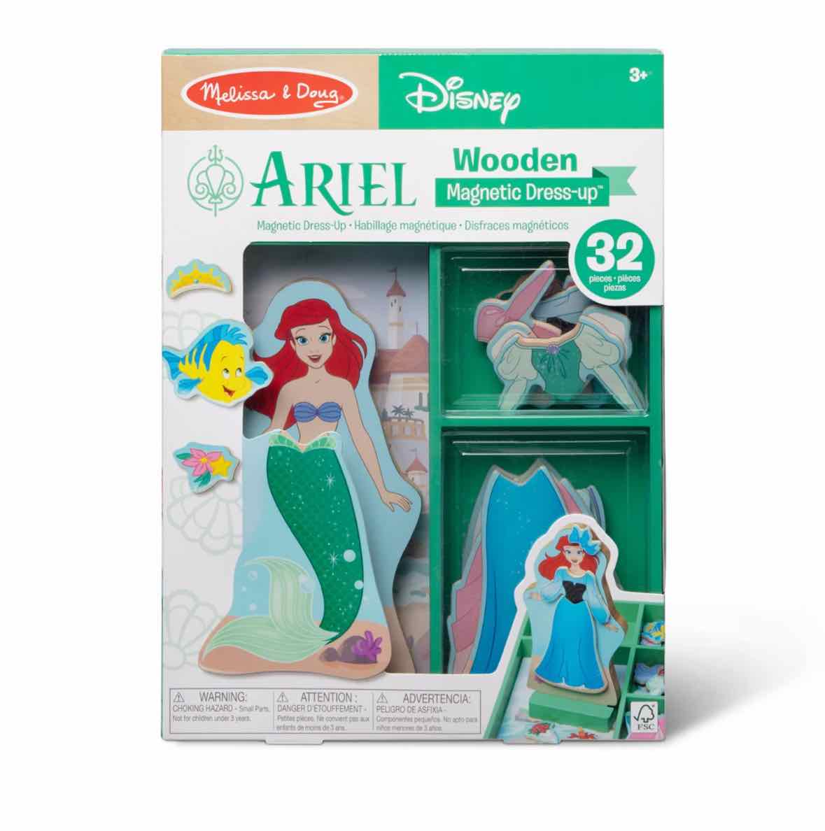 Melissa & Doug Ariel Wooden Magnetic Dress-Up