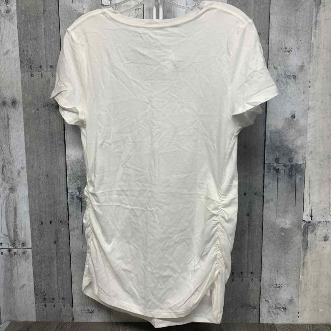 Size M White Isabel Maternity T Shirt