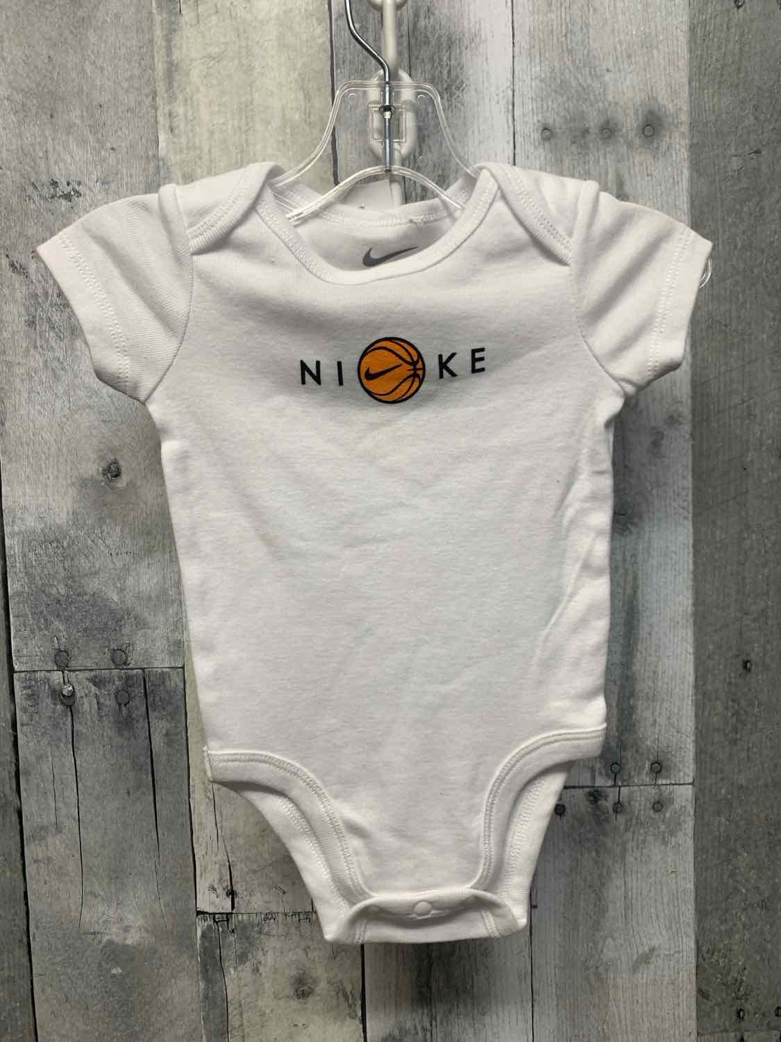 Size 6 Months White Sport Brand Bodysuit