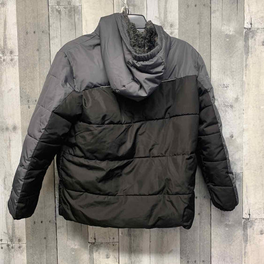Size 8 Gray/Black Wonder Nation Snow Jacket