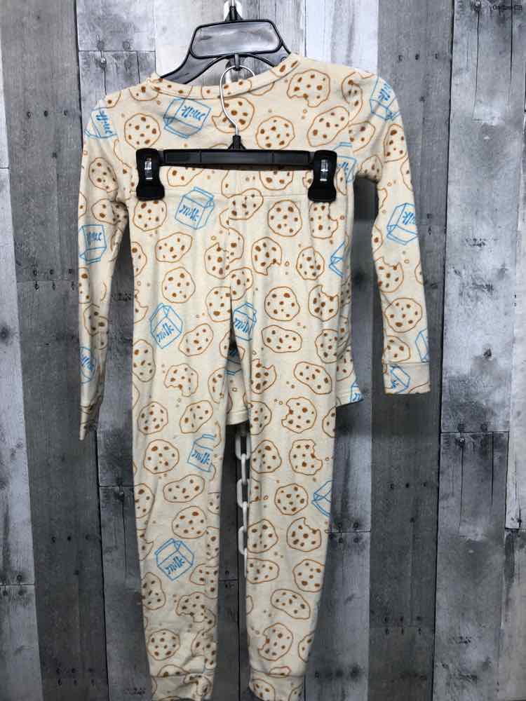 Size 6 Tan Print Cat & Jack 2pc PJs
