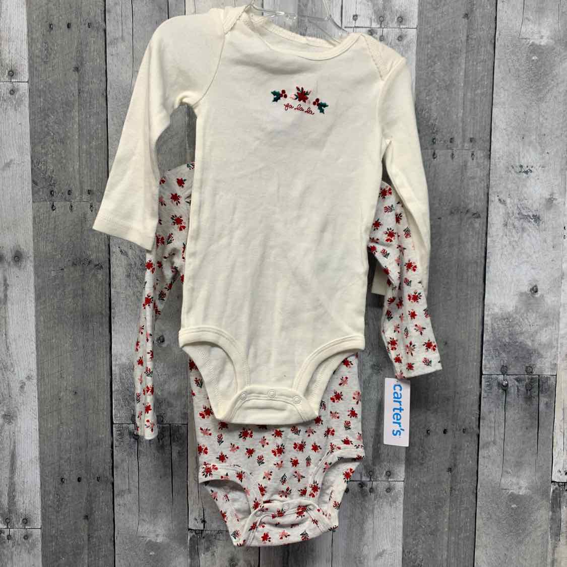 Size 18 Months White/Gray Carter's Bodysuit