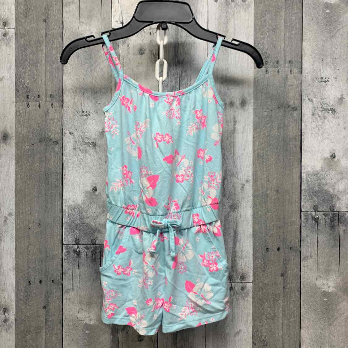 Size 4/5 Blue/Pink Cat & Jack Romper - OodlesCB