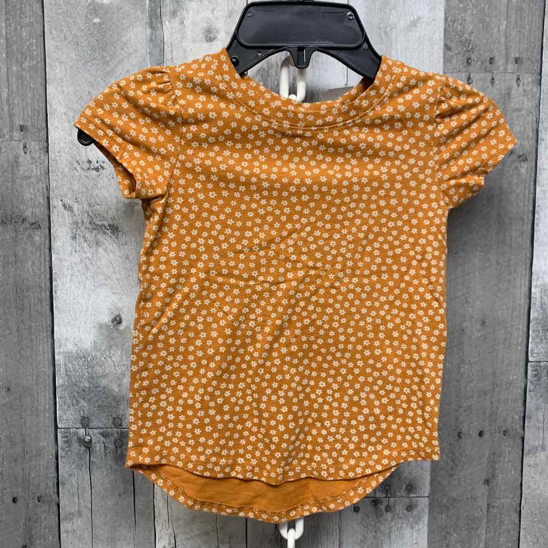 Size 4T Yellow Floral Print Cat & Jack T Shirt