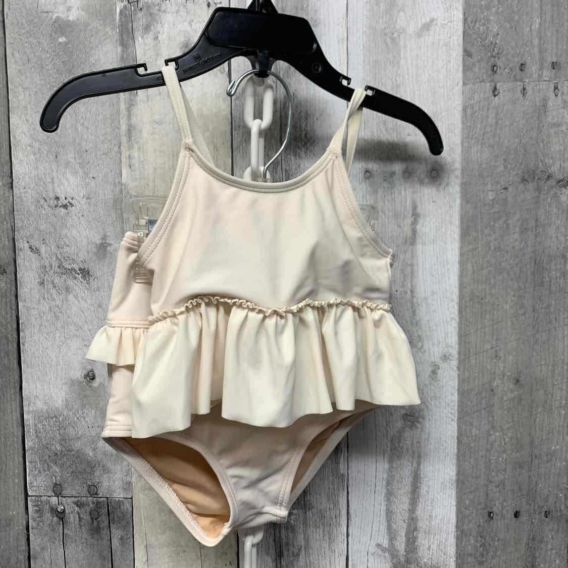 Size 18-24 Months White Name Brand Swim Suit - 2pc+