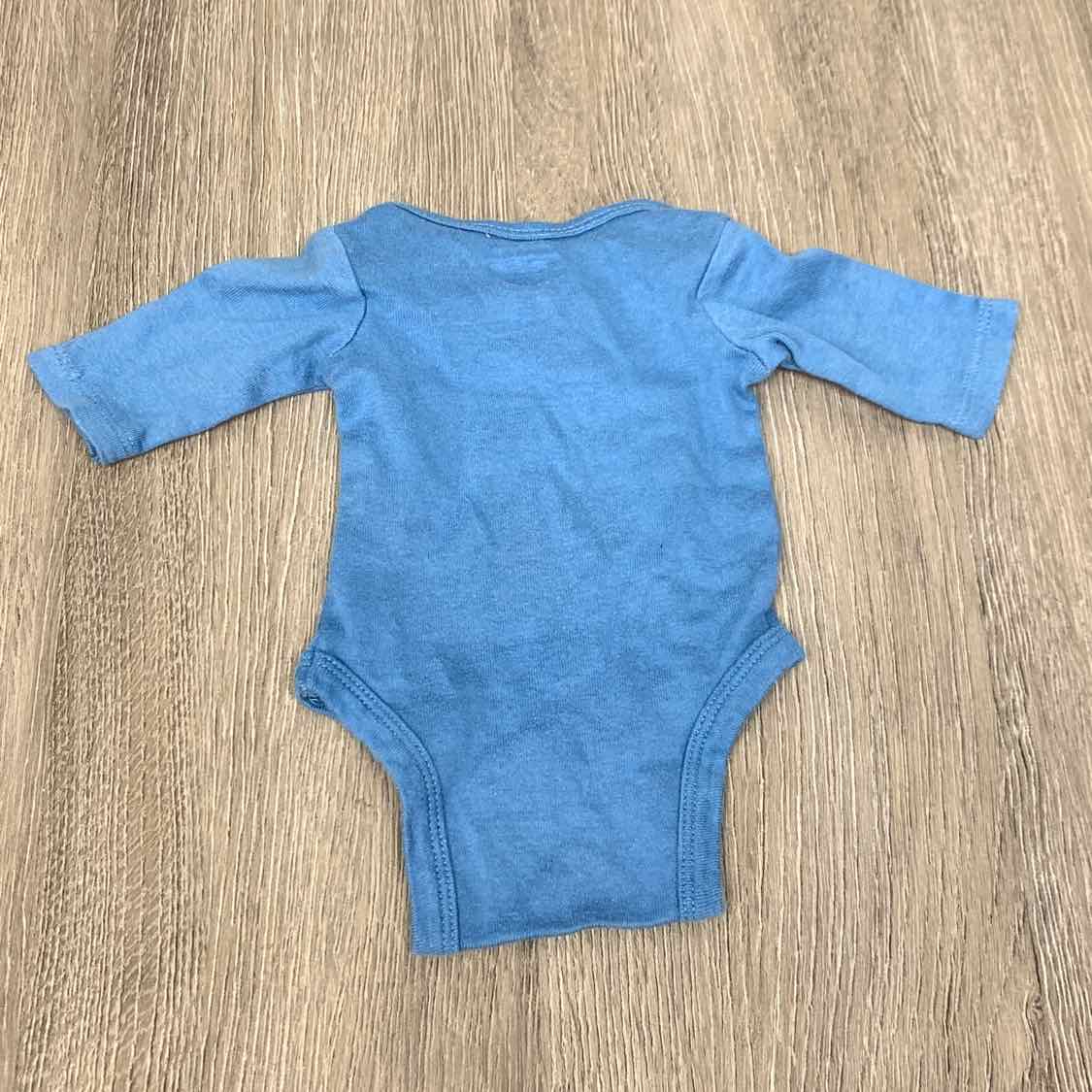 Size Preemie Blue Gerber Bodysuit - OodlesCB