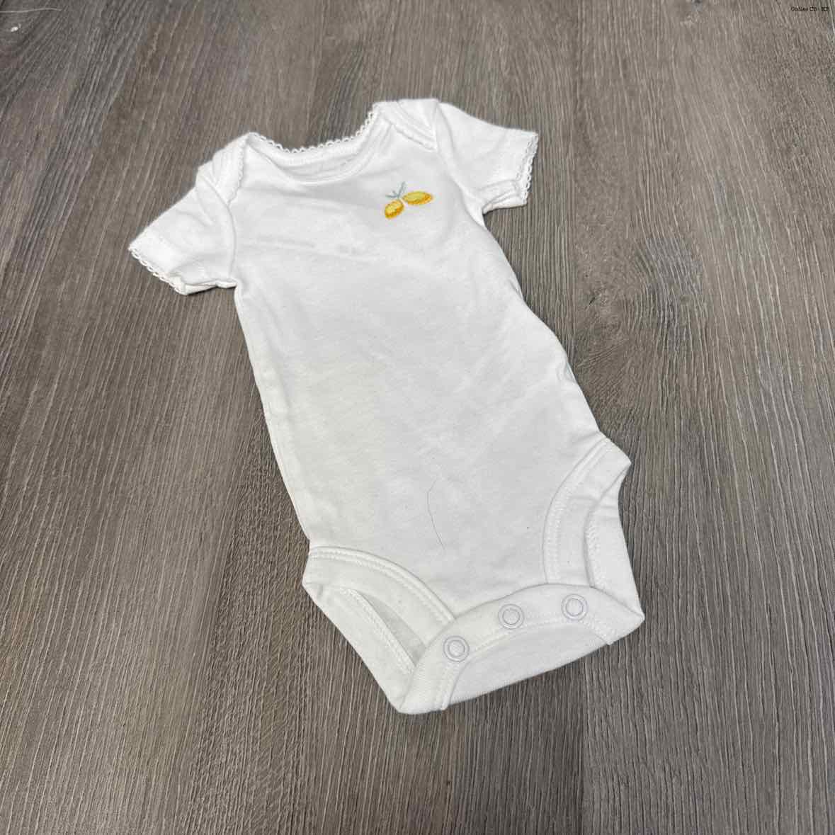 Size Preemie White Carter's Bodysuit