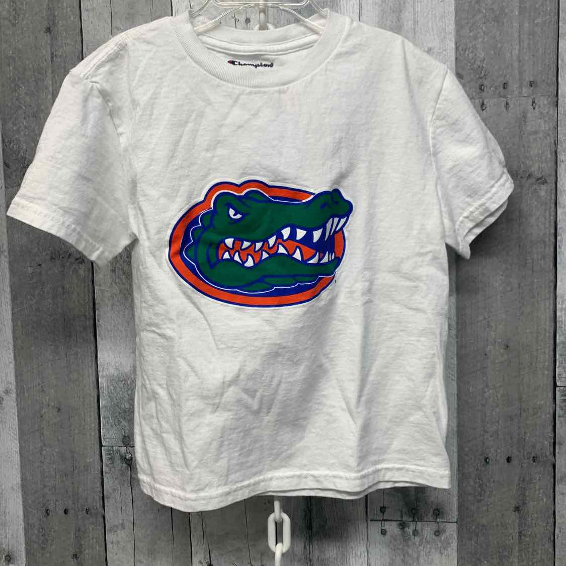 Size 4/5 White Graphic Champion T Shirt
