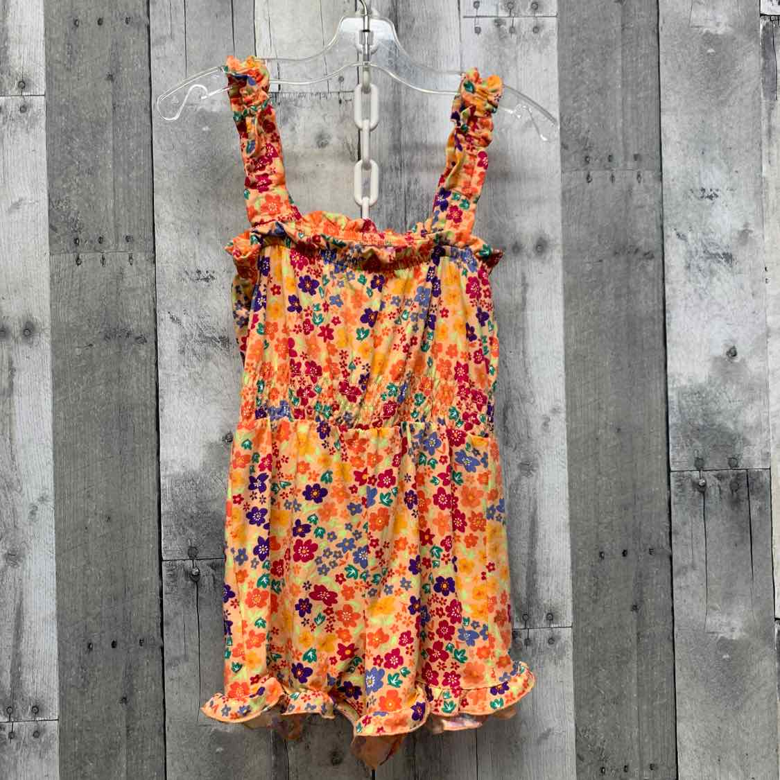 Size 6 Orange/Purple Btween Romper