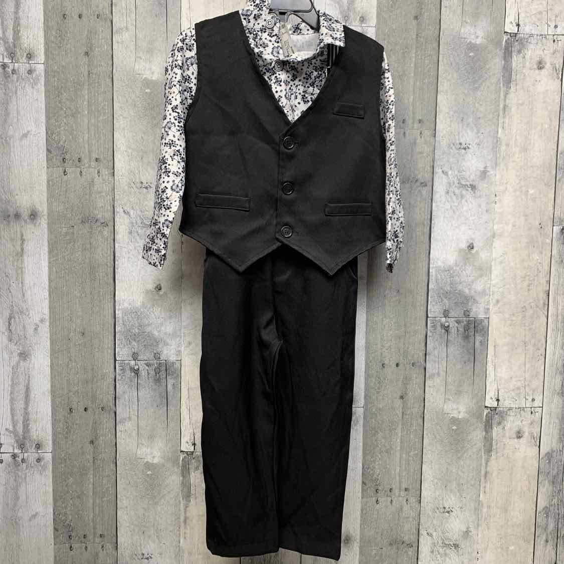 Size 2/3 Black/White B Brand 2pc+ Suit