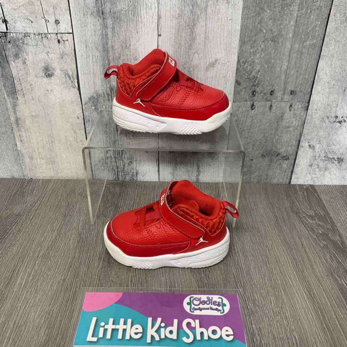 Size 5 Red/White Sport Brand Sneakers