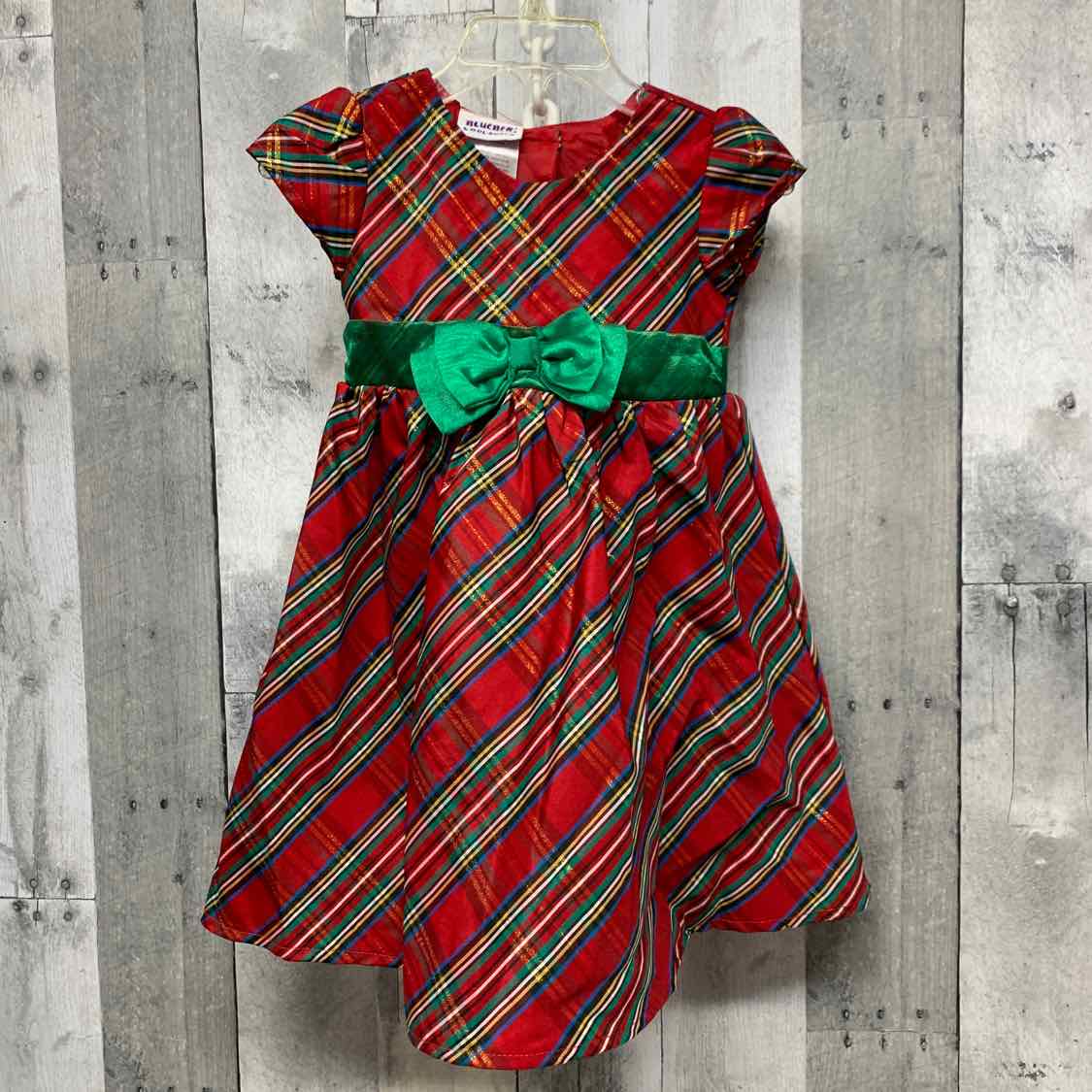Size 24 Months Red Plaid Blueberi Boulevard Dress - Party