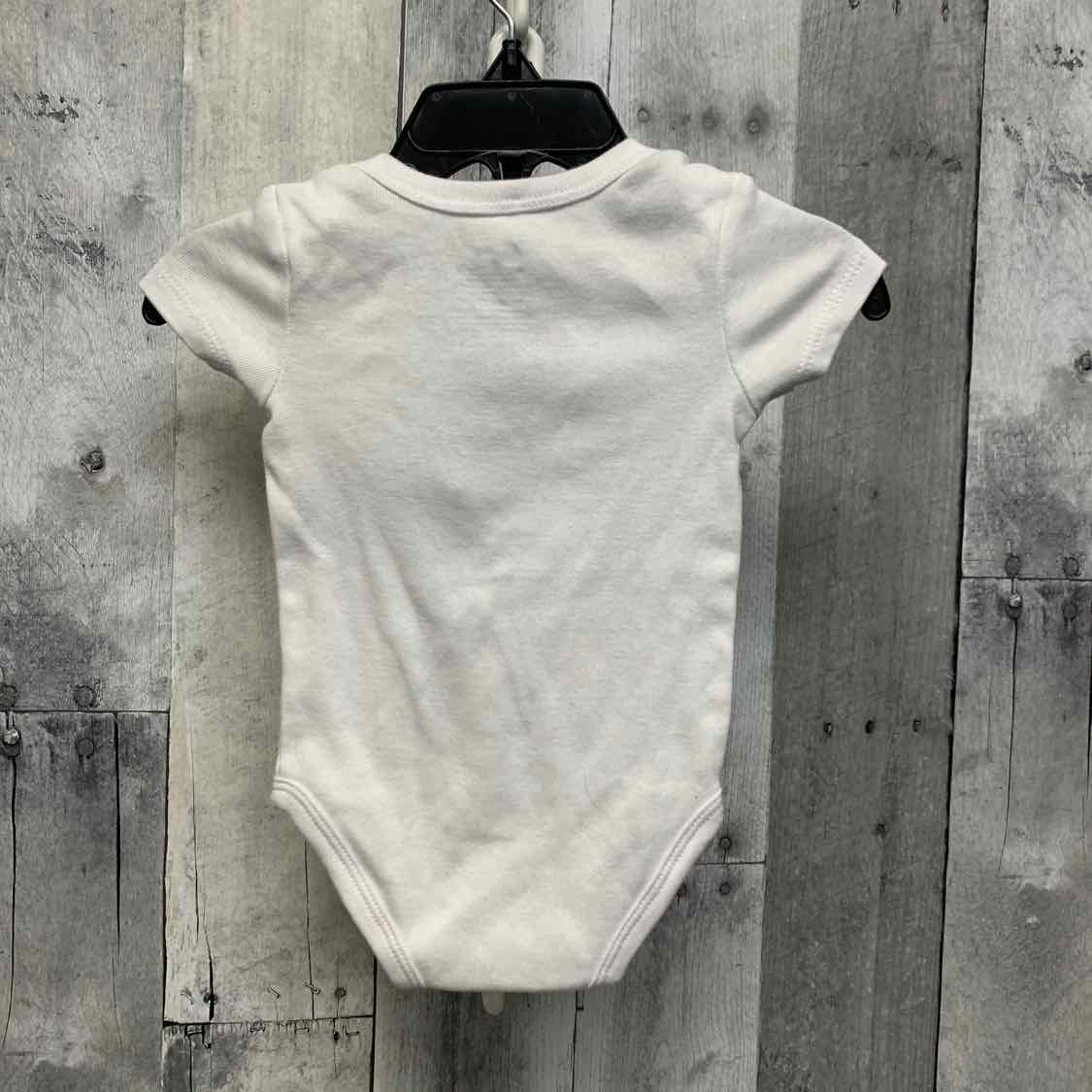 Size 6 Months White Sport Brand Bodysuit