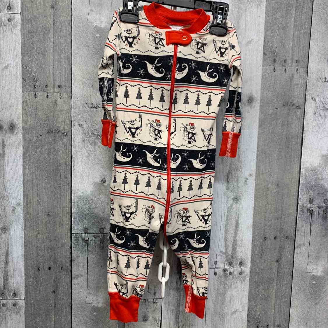 Size 12-18 Months White/Red Hanna Andersson Footy PJs
