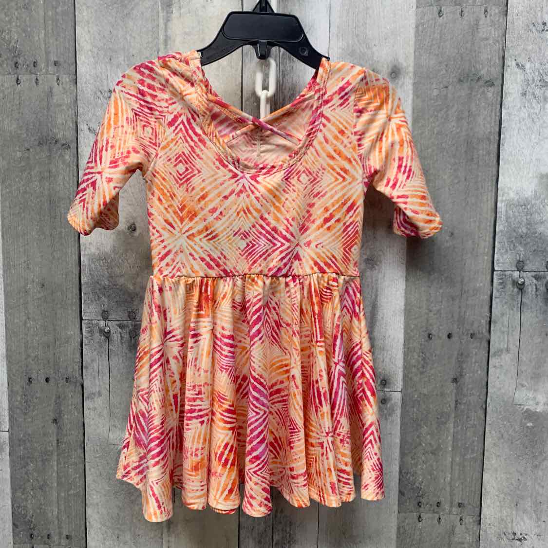 Size 2T Orange/Pink Dot Dot Smile Dress