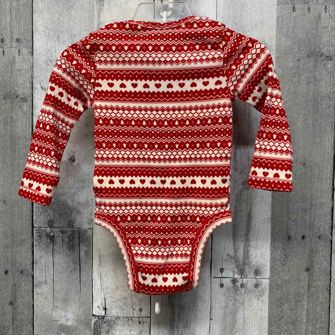 Size 12-18 Months Red Print Old Navy Bodysuit