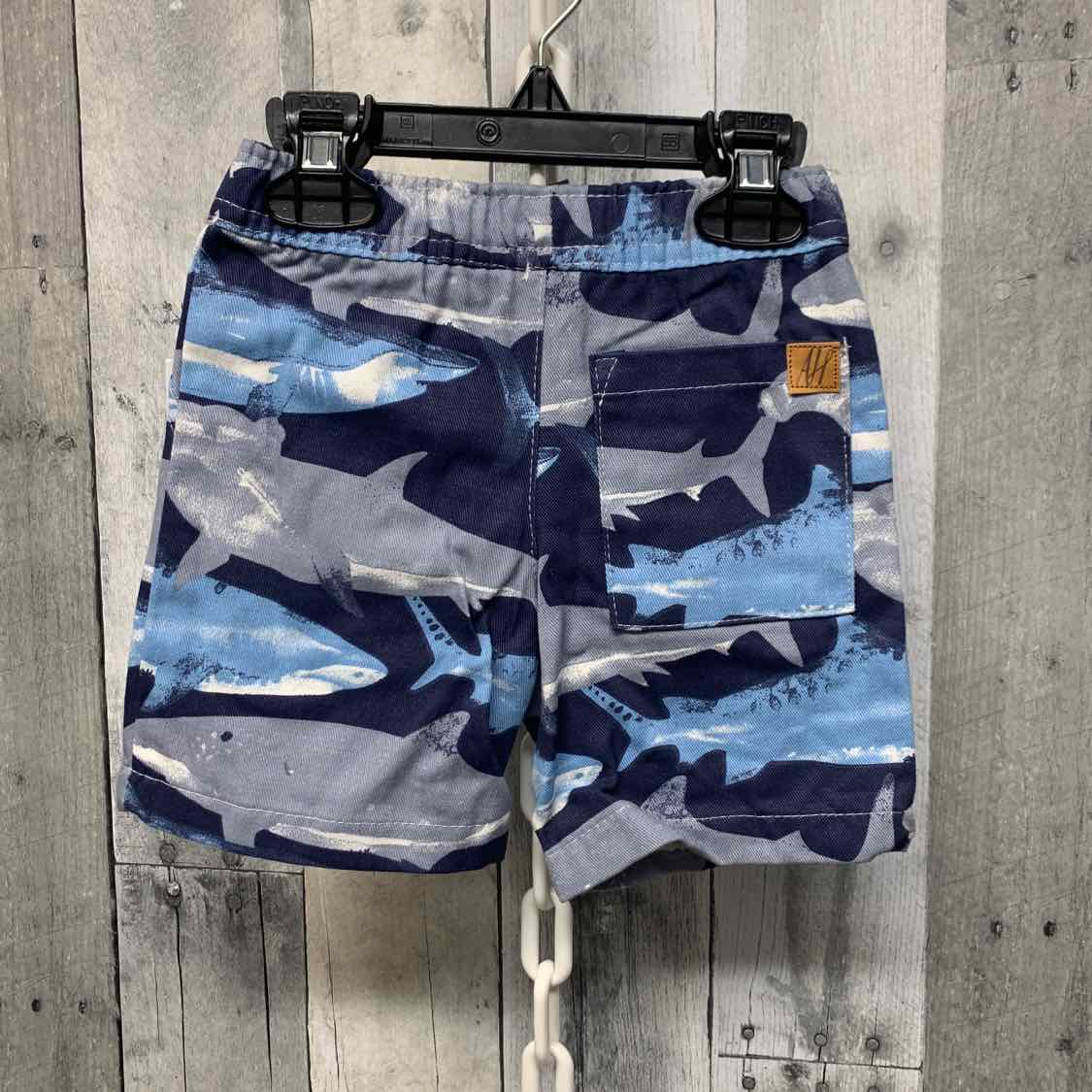 Size 2T Blue/Gray American Hawk Shorts