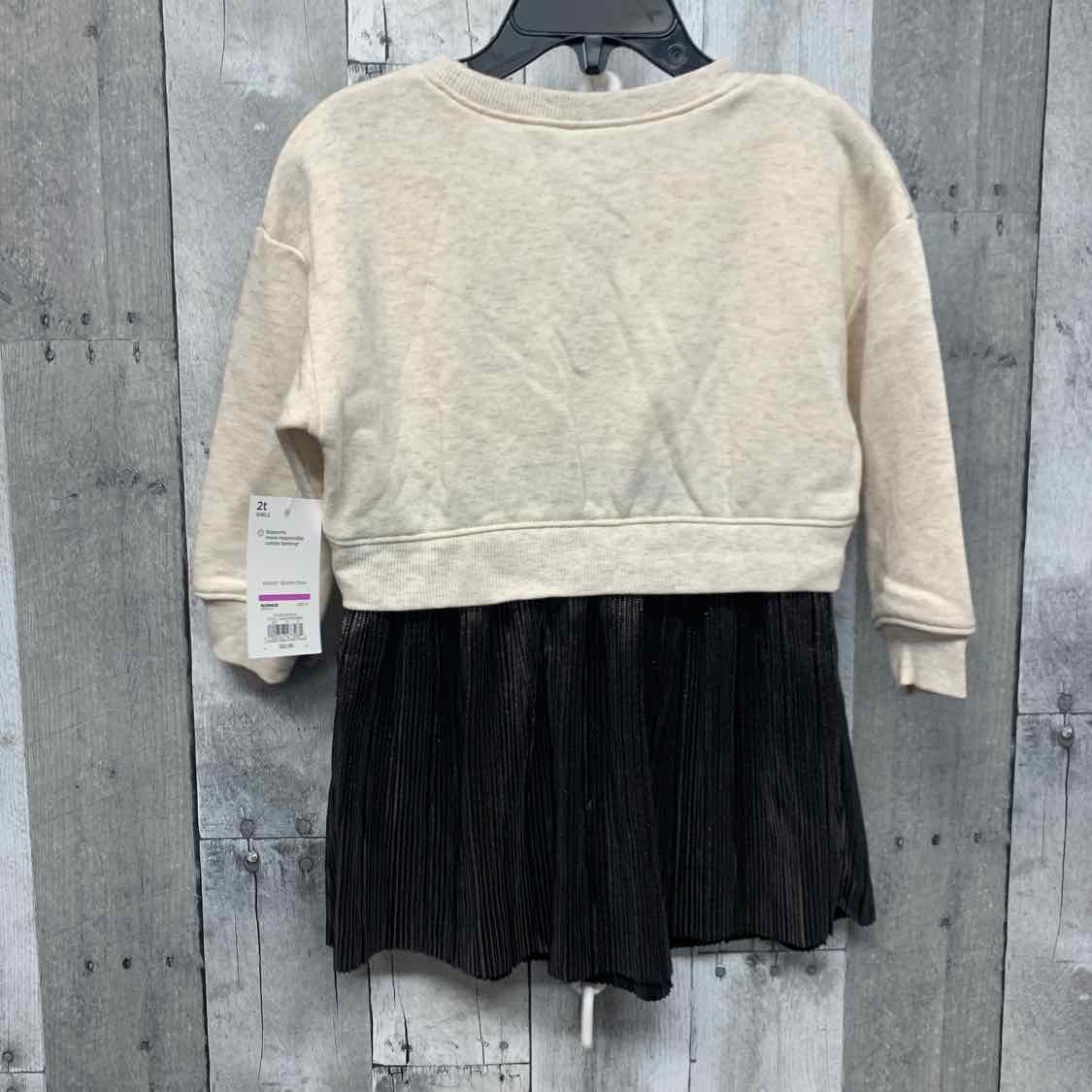 Size 2T Tan/Black Disney Dress