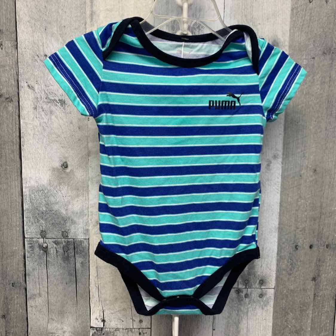 Size 6-9 Months Blue/Black Puma Bodysuit