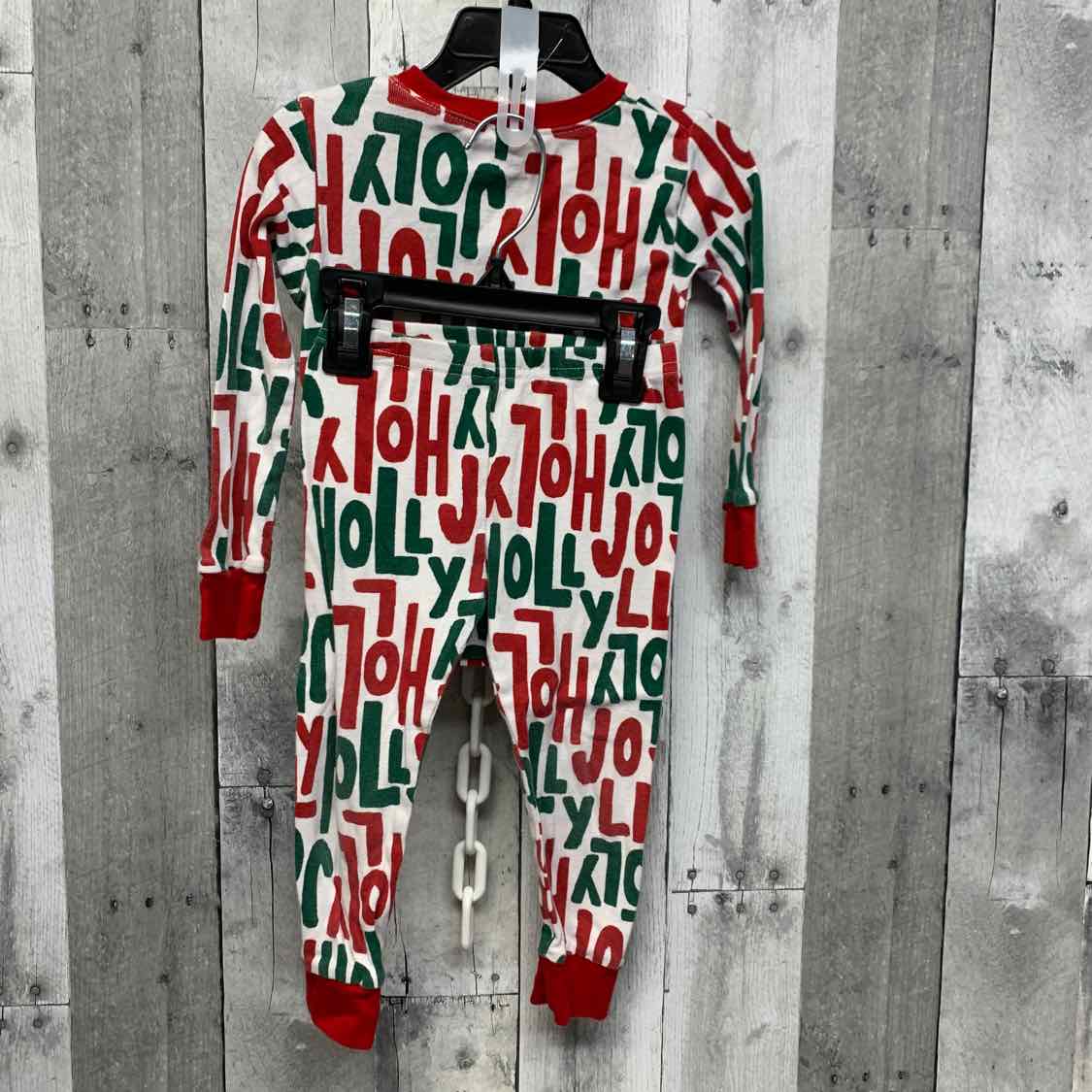 Size 2T Red/White Carter's 2pc PJs