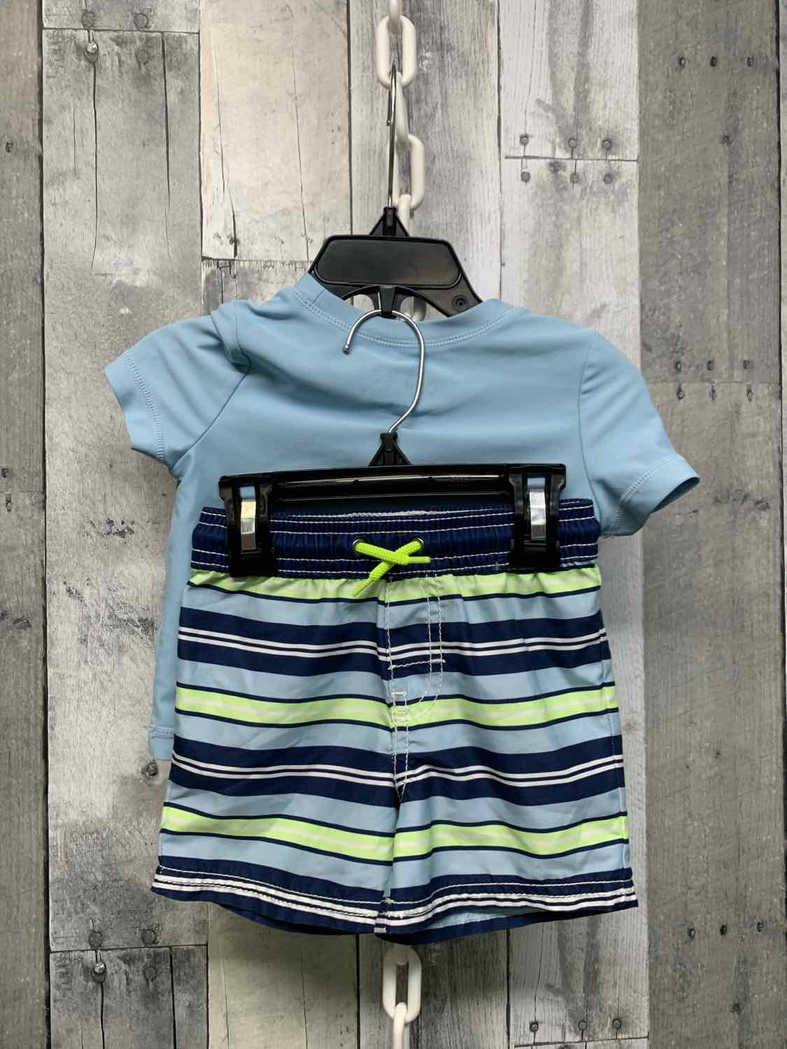 Size 9 Months Blue/Green Osh Kosh 2pc+ Swim Suit