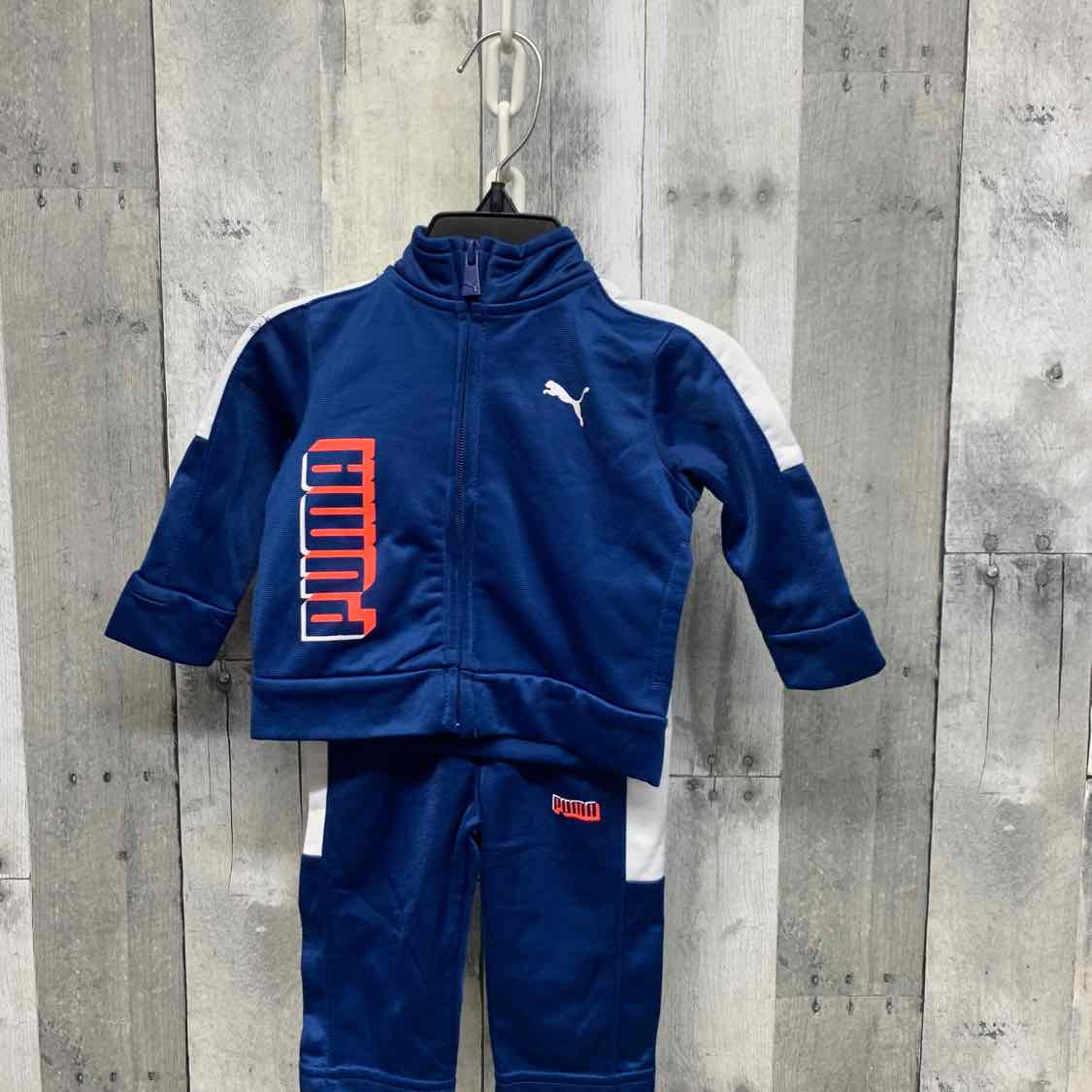 Size 0-3 Months Navy/White Puma Jacket/Pants