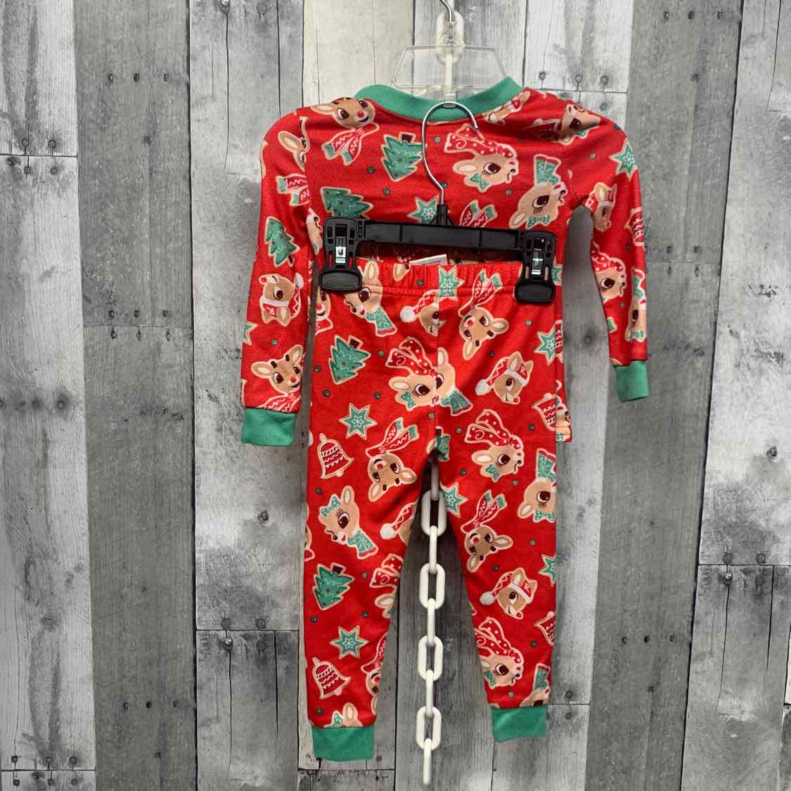 Size 18 Months Red/Green B Brand 2pc PJs