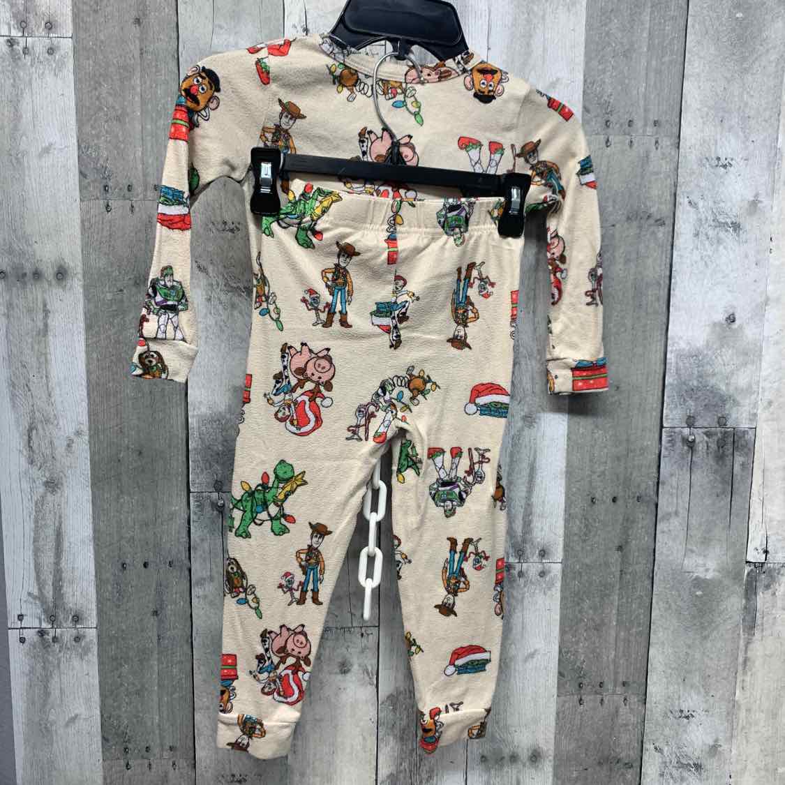 Size 5T Tan Print Disney 2pc PJs