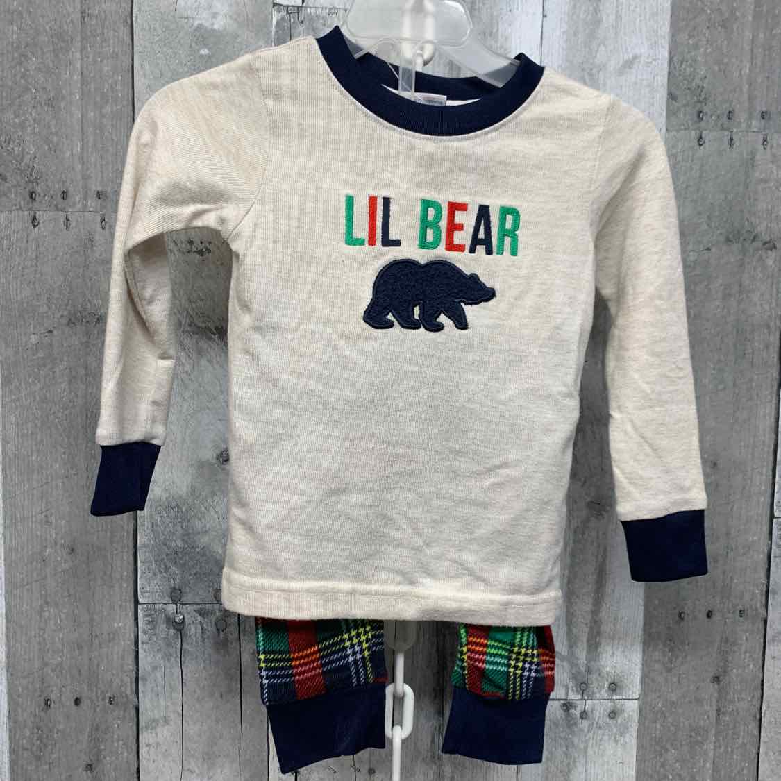 Size 4T Tan/Navy Garanimals 2pc PJs