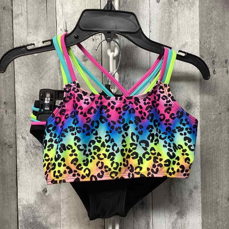 Size 12 Pink Animal Print B Brand Swim Suit - 2pc+ - OodlesCB