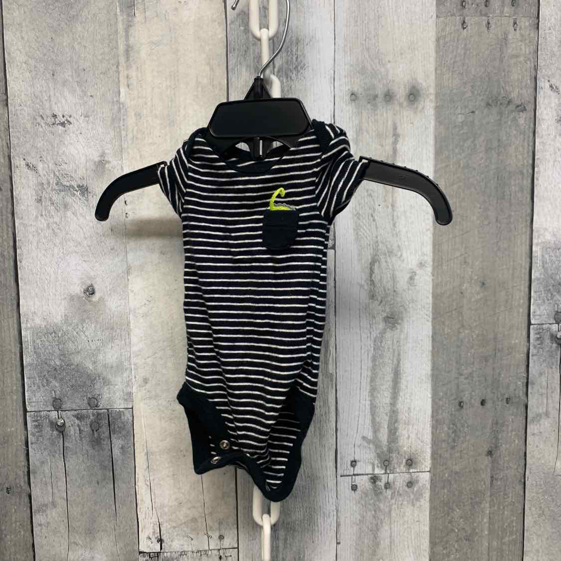Size Preemie Black/Gray Child of Mine Bodysuit