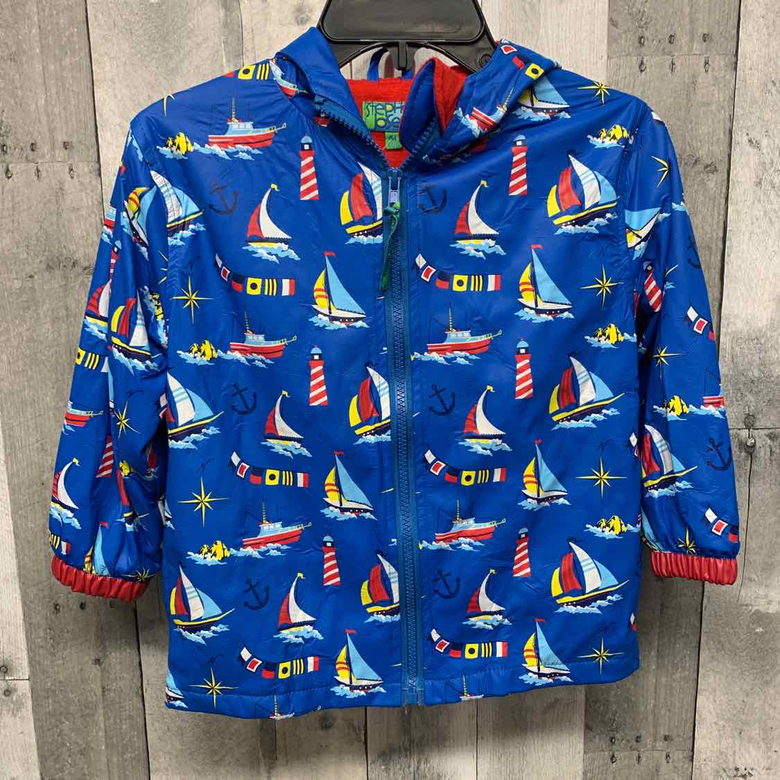 Size 4T Blue Print B Brand Light Jacket