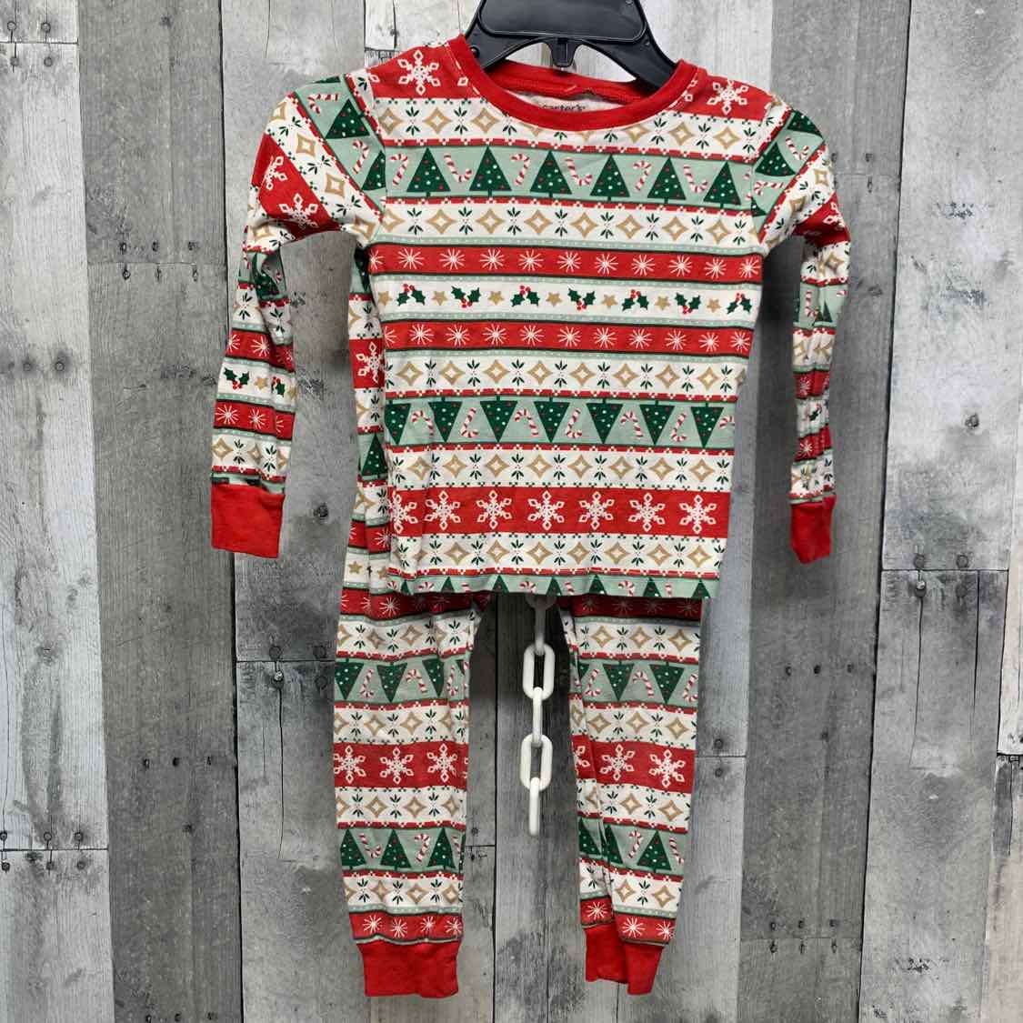 Size 4T Red/Green Carter's 2pc PJs