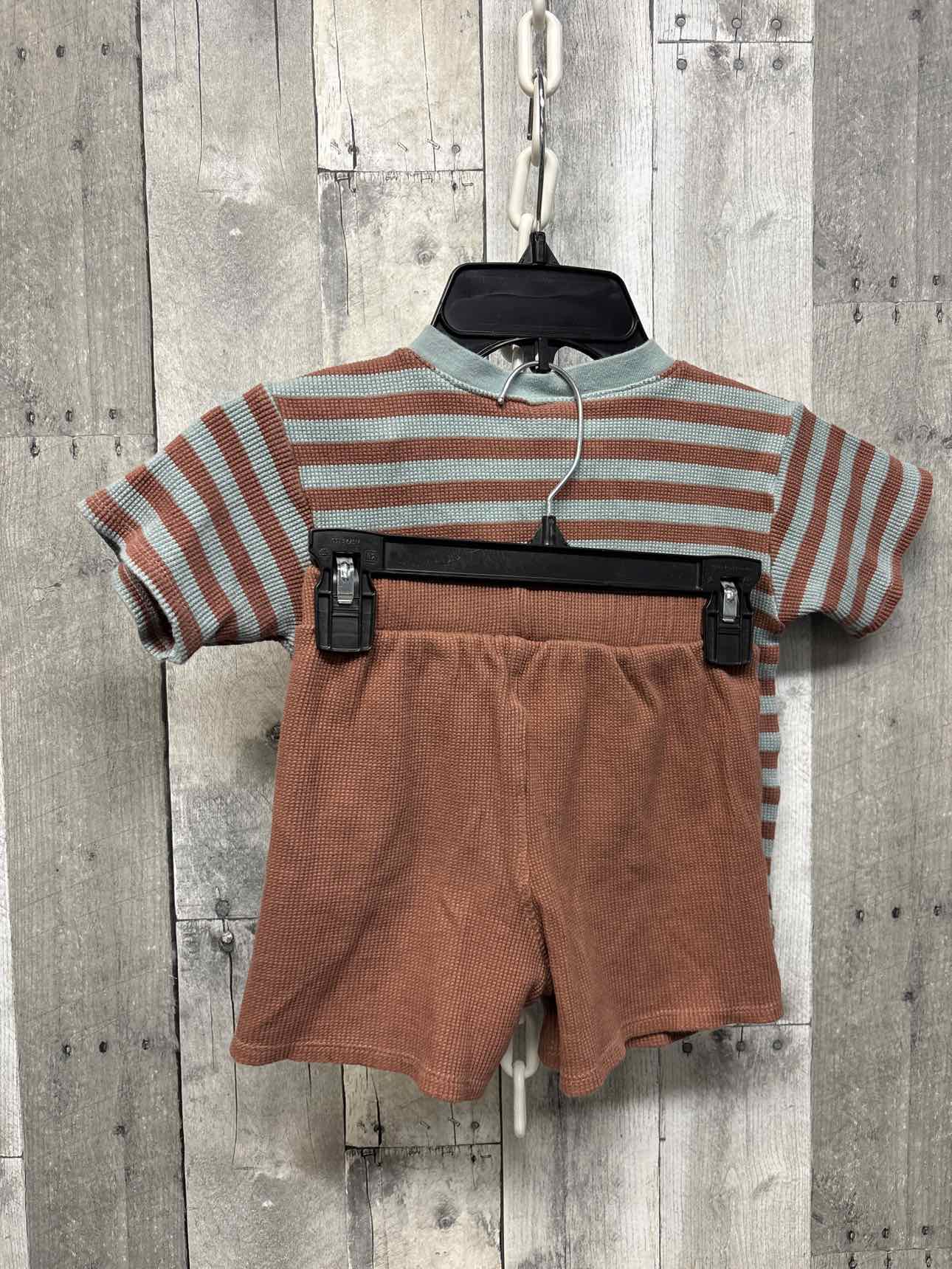 Size 4T Blue/Brown Modern Moments by Gerber Shirt/Shorts - OodlesCB