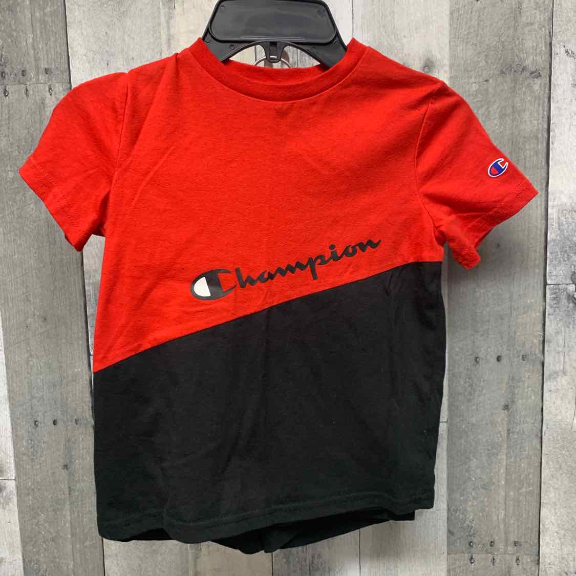 Size 5T Red/Black Champion Shirt/Shorts