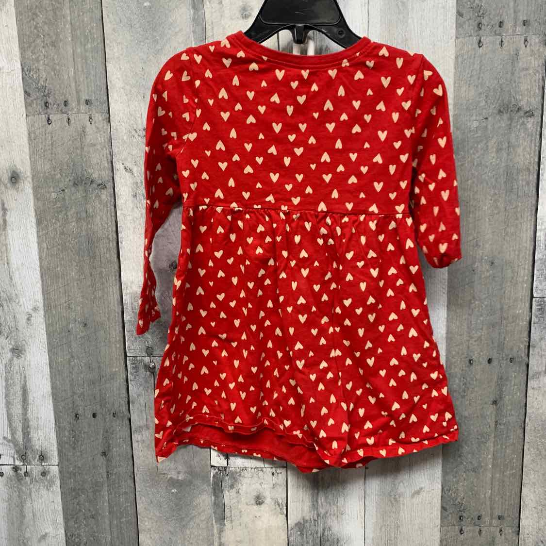 Size 3T Red Print Old Navy LS Dress