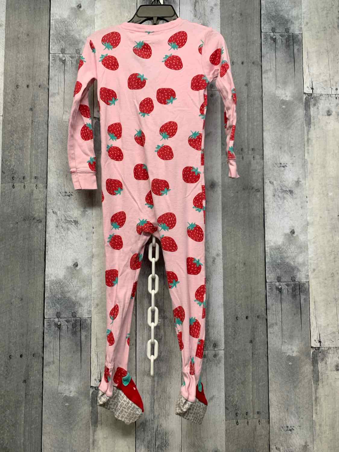 Size 3T Pink Print Carter's Footy PJs