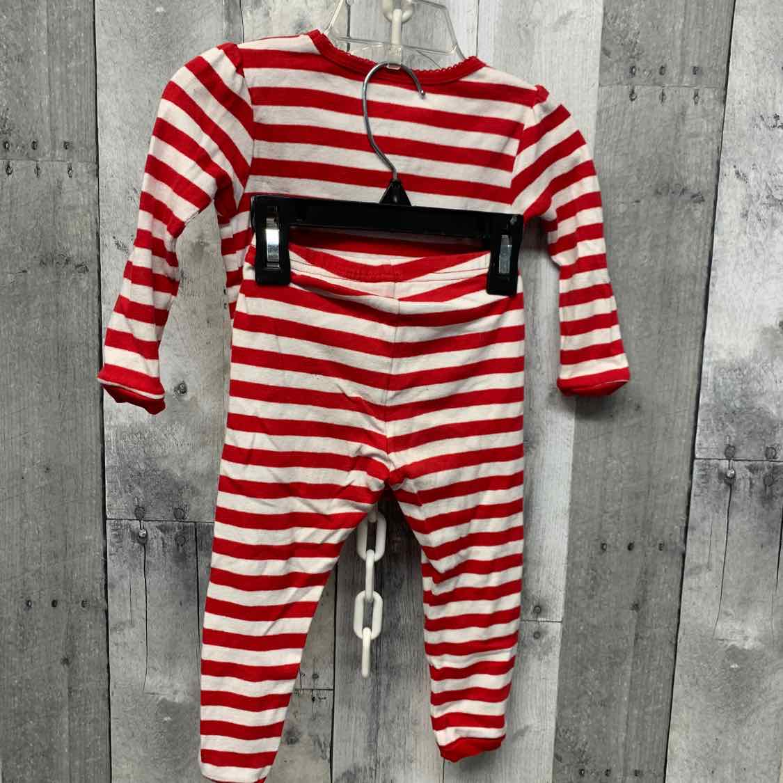 Size 18 Months Red/White Simple Joys 2pc PJs