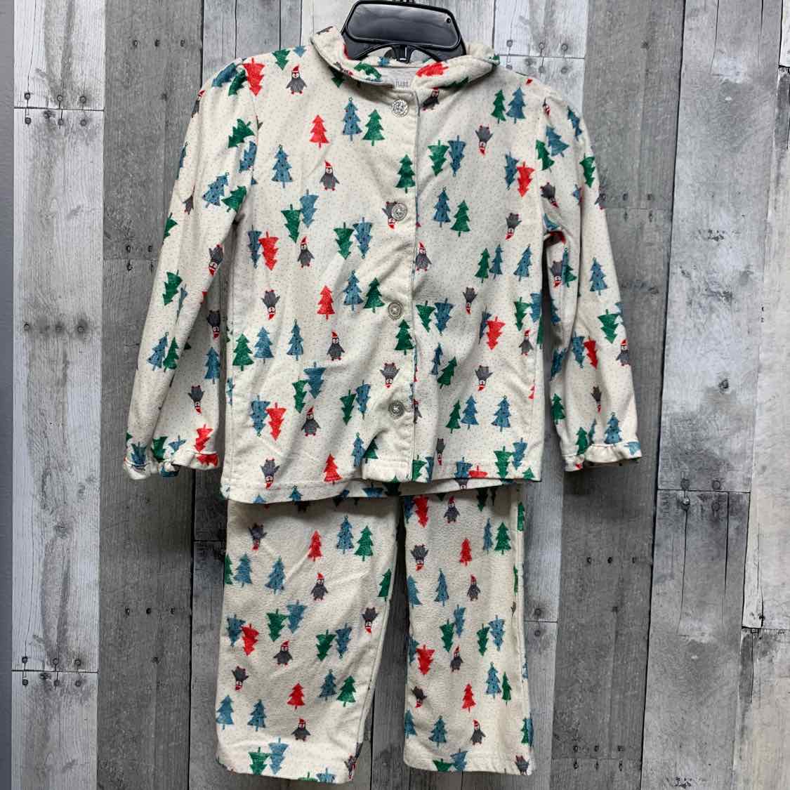 Size 5T Ivory Print Just One You 2pc PJs