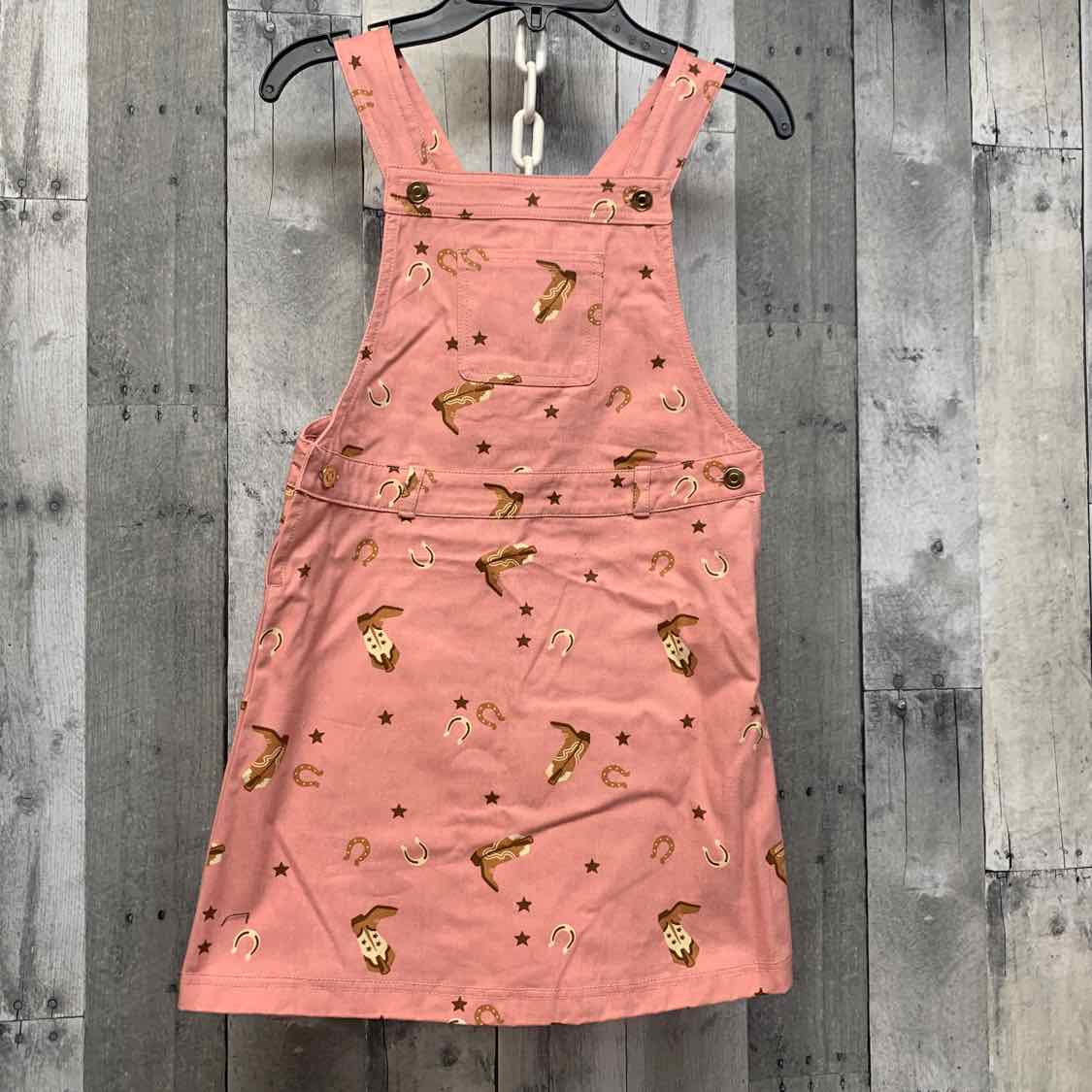 Size 7 Pink Print Mid Brand Jumper - OodlesCB