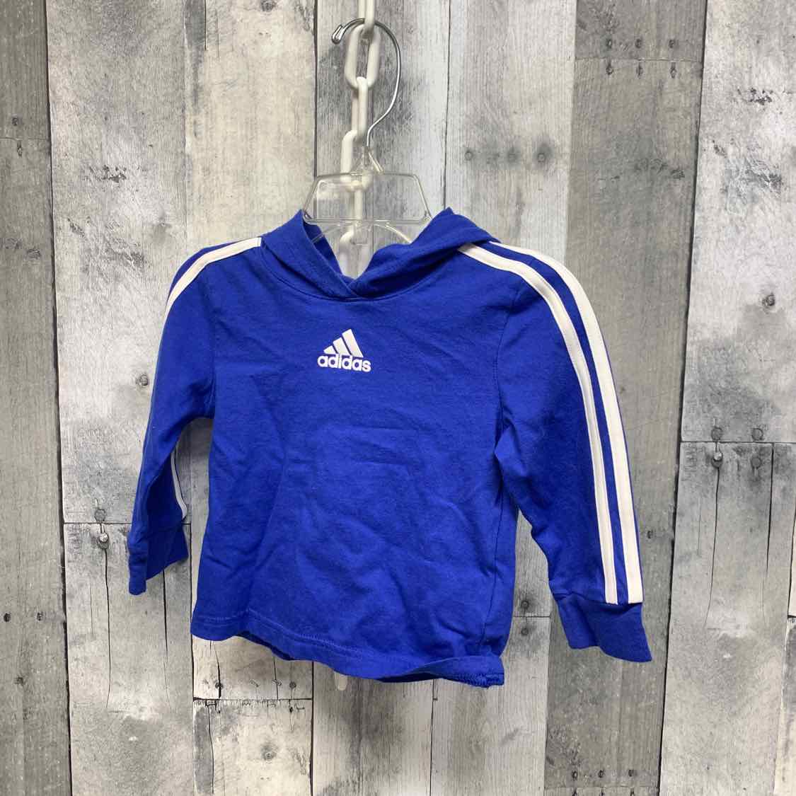 Size 12 Months Blue/White Sport Brand Long Sleeve Shirt