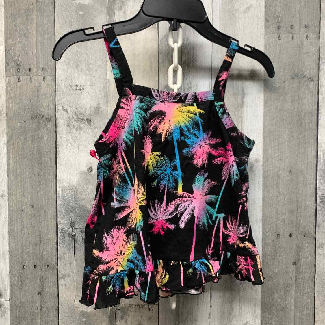 Size 7/8 Black/Pink Justice Tank Top