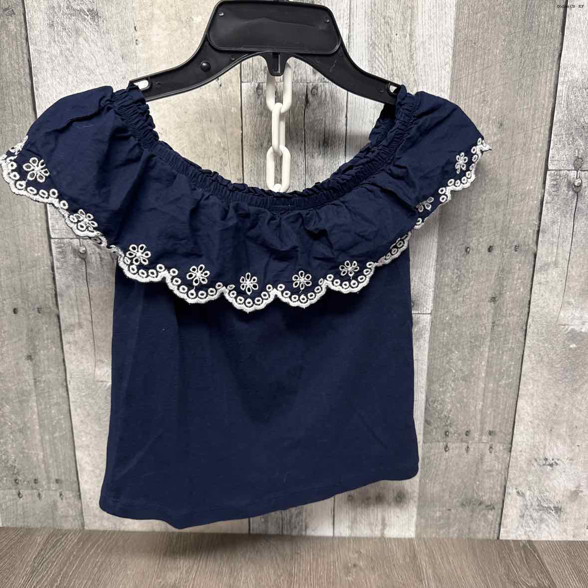 Size 6 Navy Gymboree Short Sleeve Shirt