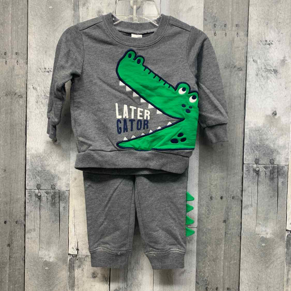 Size 12 Months Gray Carter's Shirt/Pants