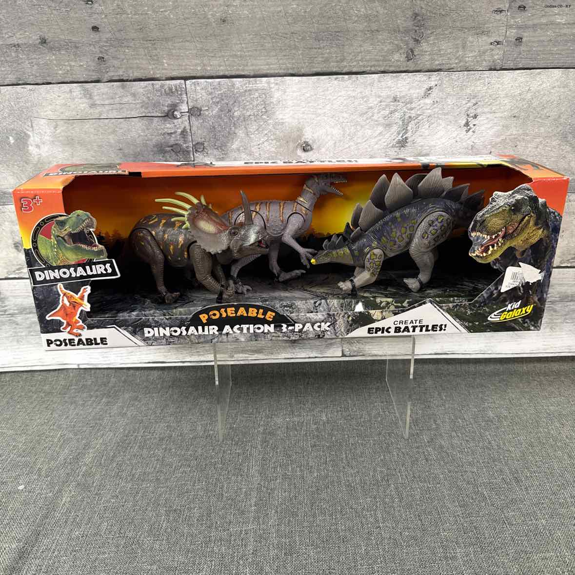 Kid Galaxy Gray Dinosaur Playset
