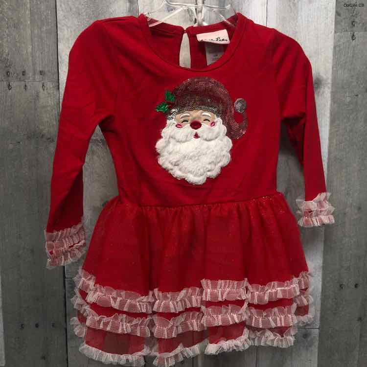 Size 24 Months Red Little Lass LS Dress