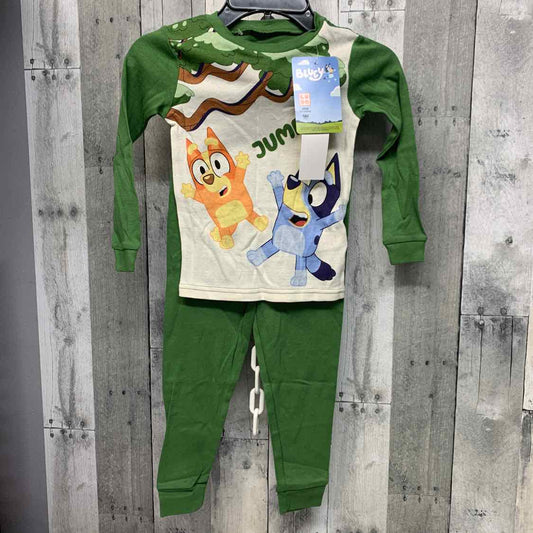 Size 5T Green/Blue Disney 2pc PJs