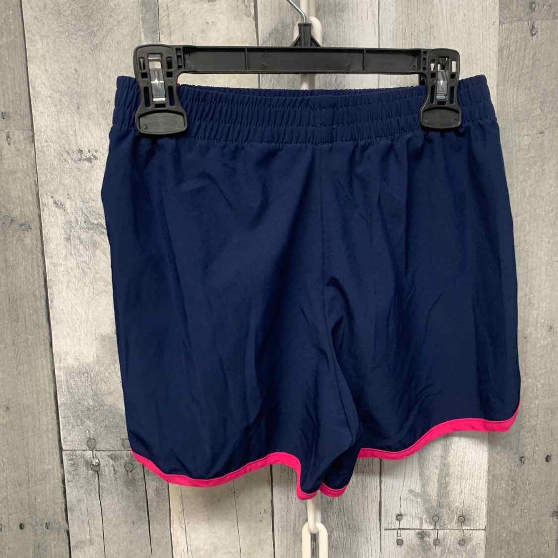 Size 8 Navy/Pink Lands' End Shorts - Athletic