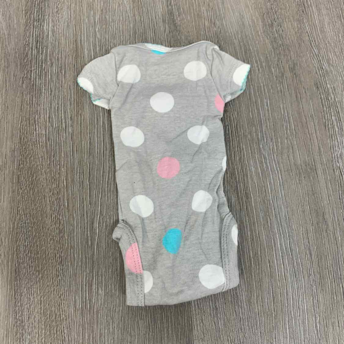 Size Preemie Gray Print Child of Mine Bodysuit